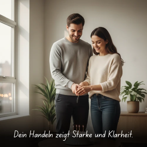 Dein Handeln zeigt Stärke und Klarheit.