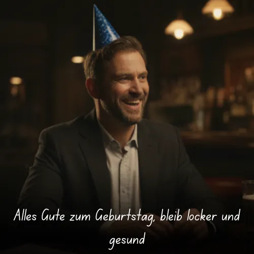 Alles Gute zum Geburtstag, bleib locker und gesund