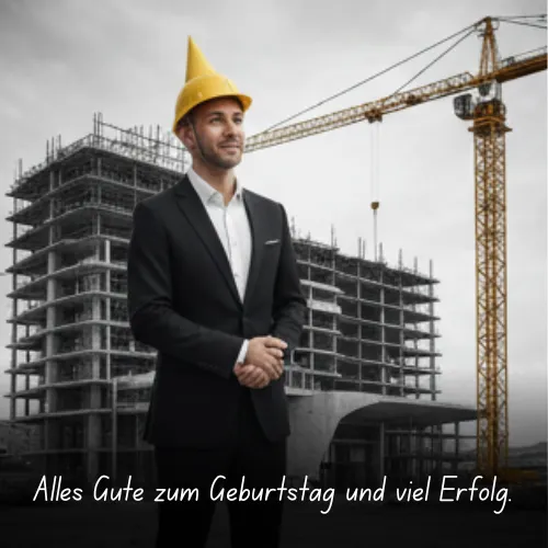 Alles Gute zum Geburtstag und viel Erfolg
