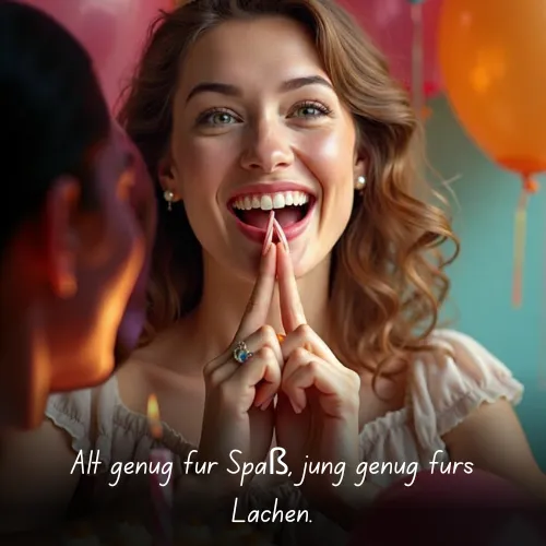 Alt genug für Spaß, jung genug fürs Lachen