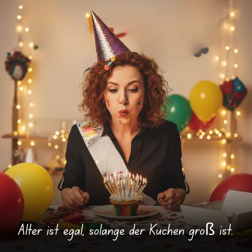 Alter ist egal, solange der Kuchen groß ist