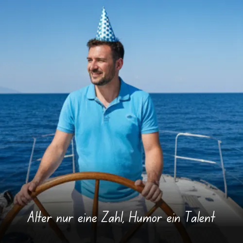 Alter nur eine Zahl, Humor ein Talent
