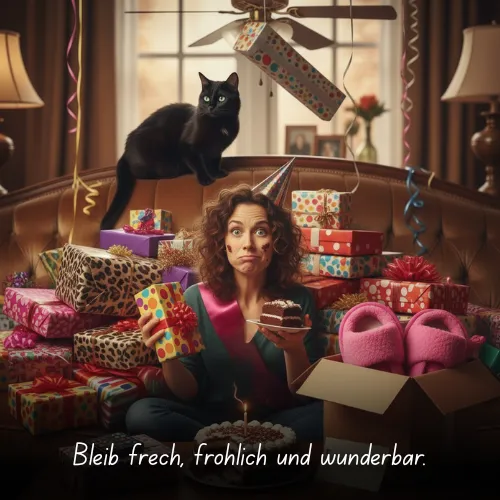 Bleib frech, fröhlich und wunderbar