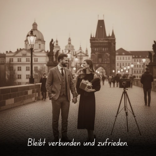 Bleibt verbunden und zufrieden