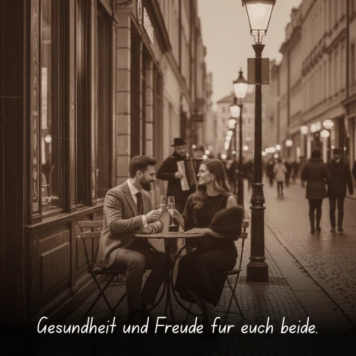 Gesundheit und Freude für euch beide