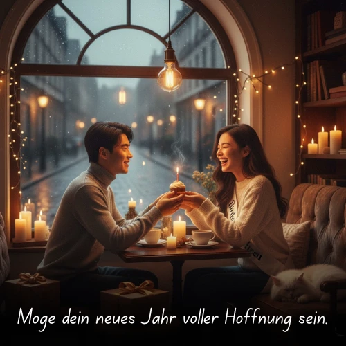 Möge dein neues Jahr voller Hoffnung sein