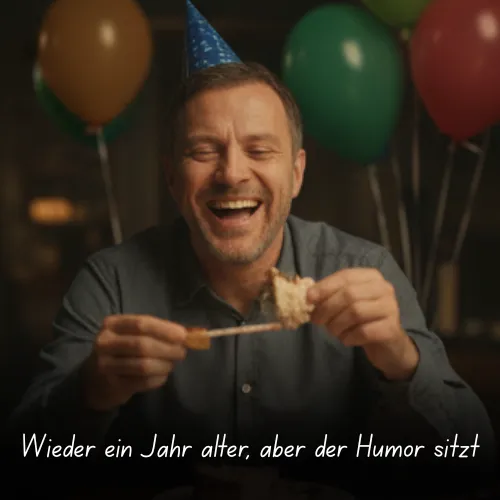Wieder ein Jahr älter, aber der Humor sitzt