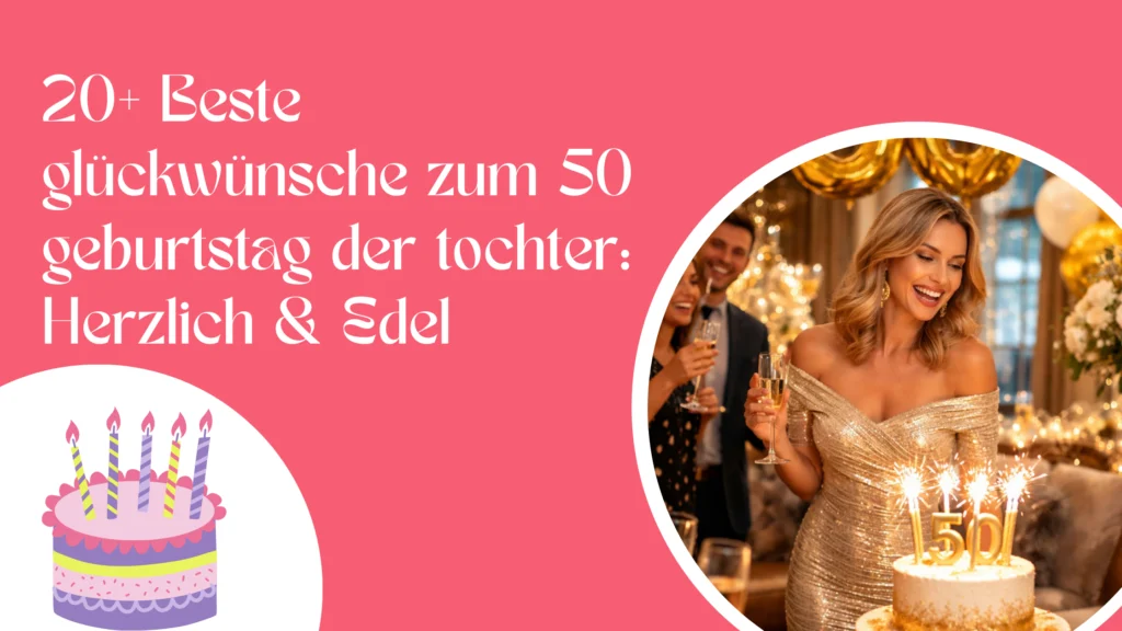 20+ Beste glückwünsche zum 50 geburtstag der tochter: Herzlich & Edel