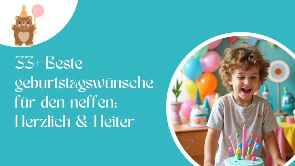 33+ Beste geburtstagswünsche für den neffen: Herzlich & Heiter
