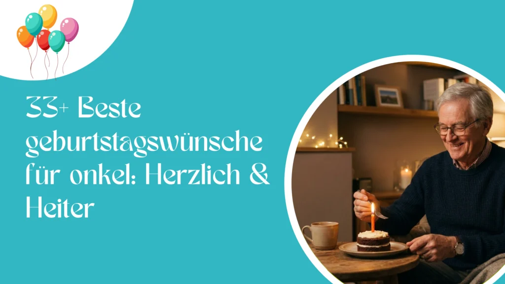 33+ Beste geburtstagswünsche für onkel: Herzlich & Heiter