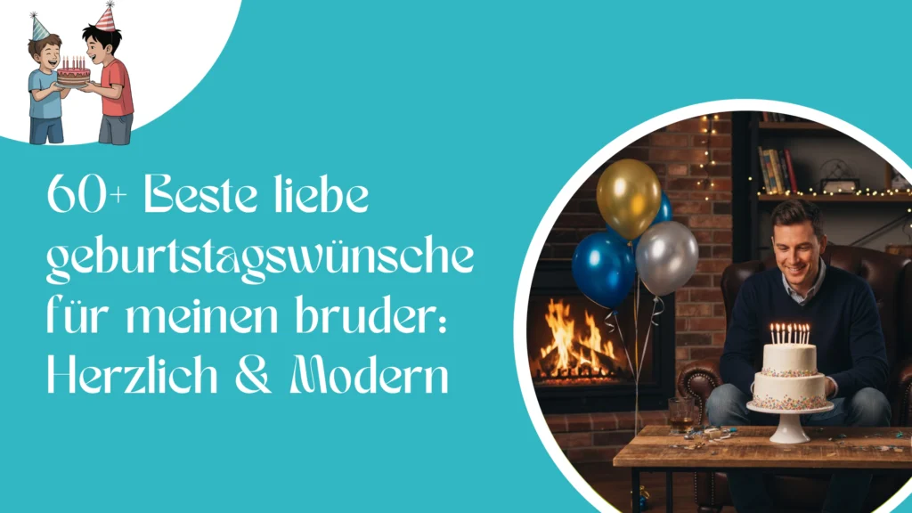 60+ Beste liebe geburtstagswünsche für meinen bruder: Herzlich & Modern