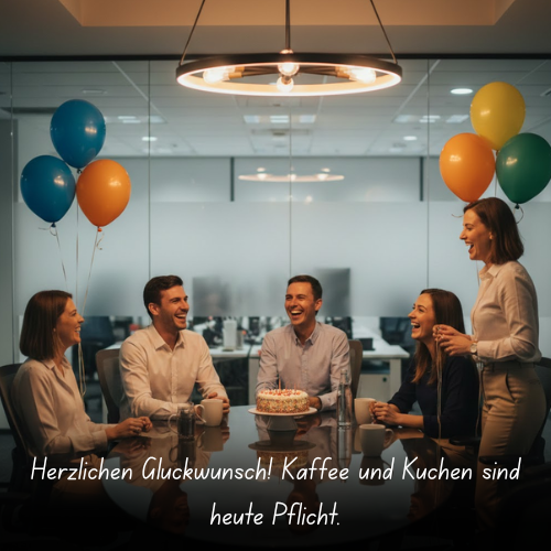 Congratulations! Coffee and cake are a must today.