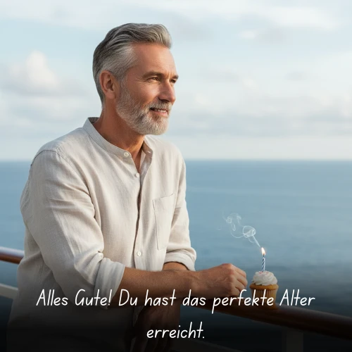Alles Gute! Du hast das perfekte Alter erreicht