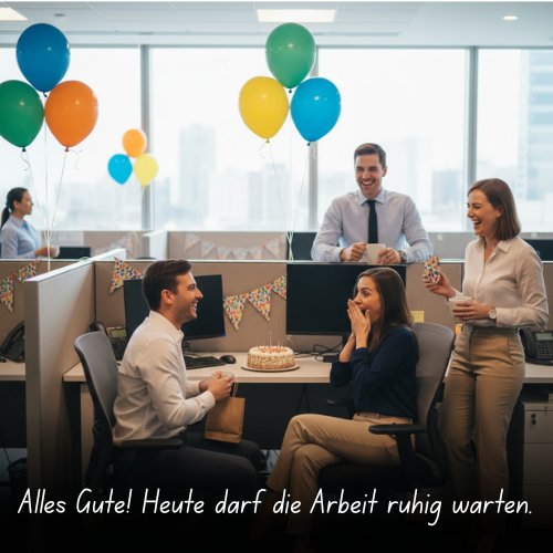 All the best! Work can wait today.