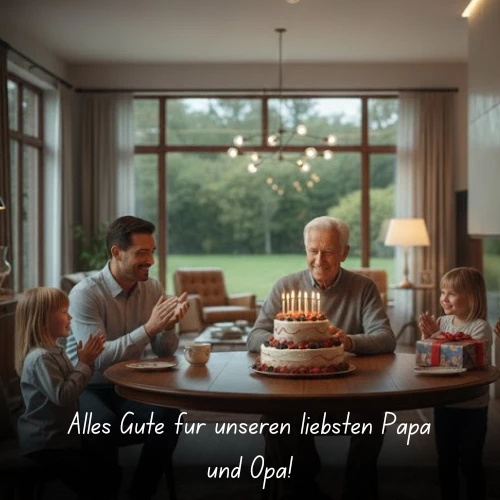 Alles Gute für unseren liebsten Papa und Opa!
