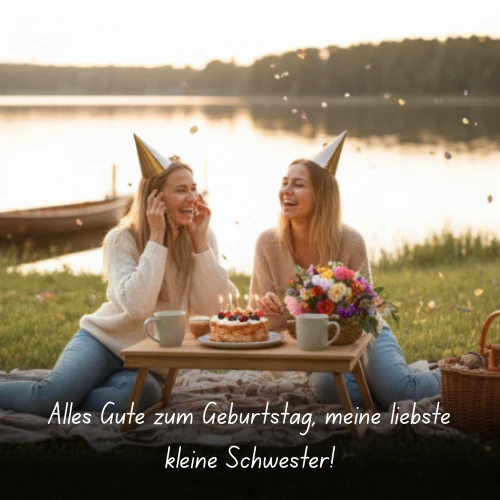 Alles Gute zum Geburtstag, meine liebste kleine Schwester!