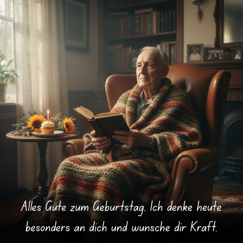 Alles Gute zum Geburtstag. Ich denke heute besonders an dich und wünsche dir Kraft