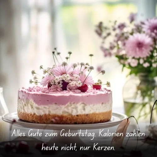 Happy Birthday! Calories don't count today, only candles.