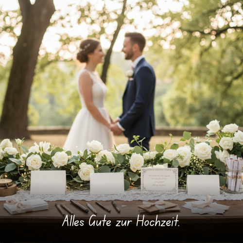 Alles Gute zur Hochzeit