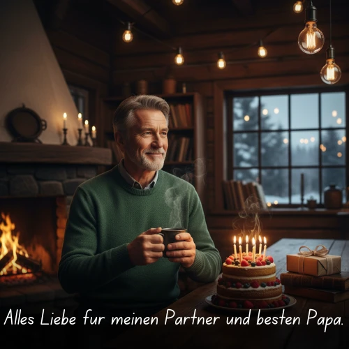 Alles Liebe für meinen Partner und besten Papa
