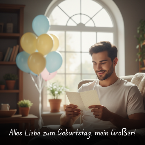 Alles Liebe zum Geburtstag, mein Großer!