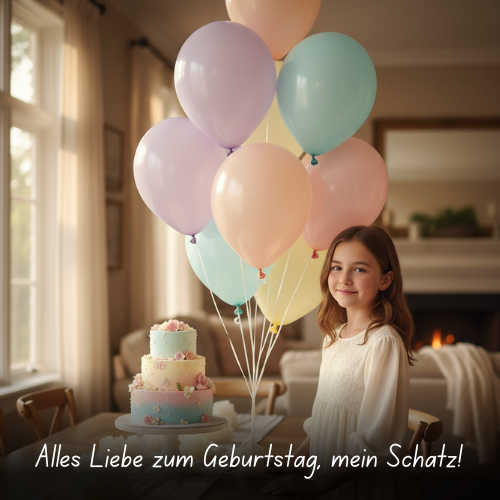 Alles Liebe zum Geburtstag, mein Schatz!