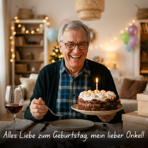 Alles Liebe zum Geburtstag, mein lieber Onkel!
