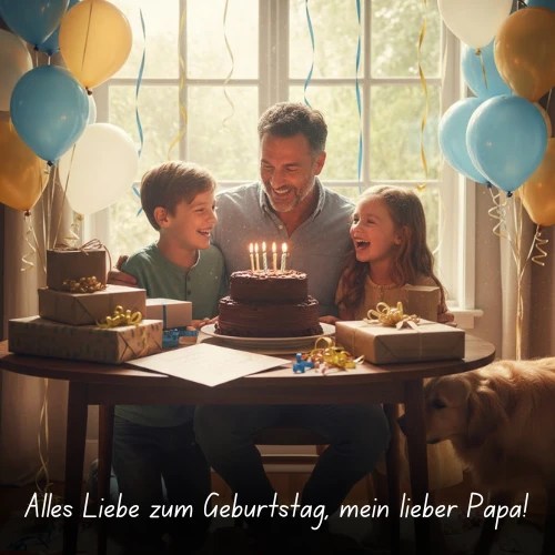 Alles Liebe zum Geburtstag, mein lieber Papa!