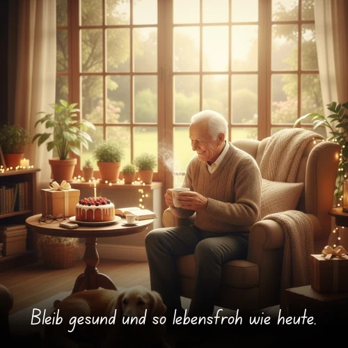 Bleib gesund und so lebensfroh wie heute