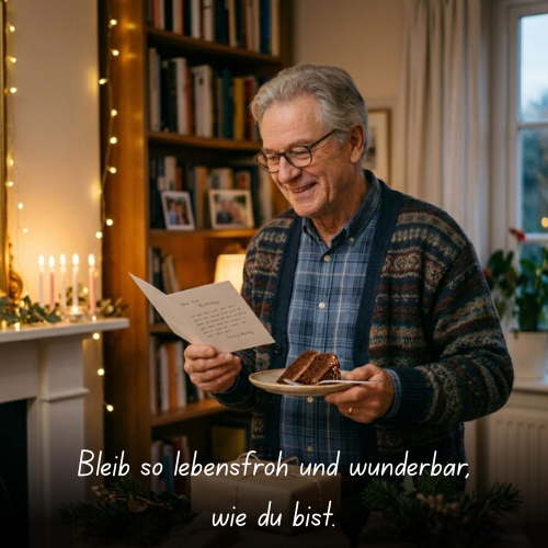 Bleib so lebensfroh und wunderbar, wie du bist