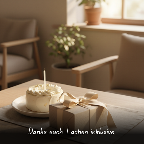 Danke euch. Lachen inklusive