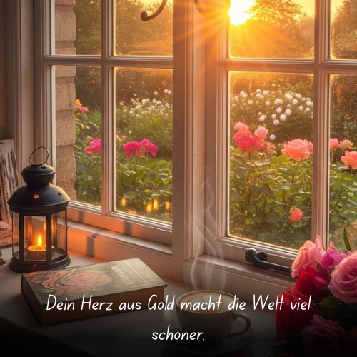 Dein Herz aus Gold macht die Welt viel schöner