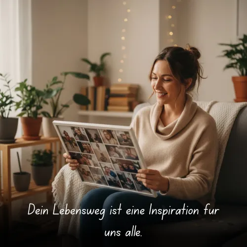 Dein Lebensweg ist eine Inspiration für uns alle