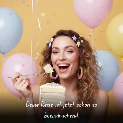 Deine Reise ist jetzt schon so beeindruckend