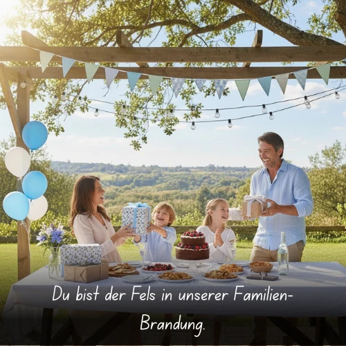 Du bist der Fels in unserer Familien-Brandung