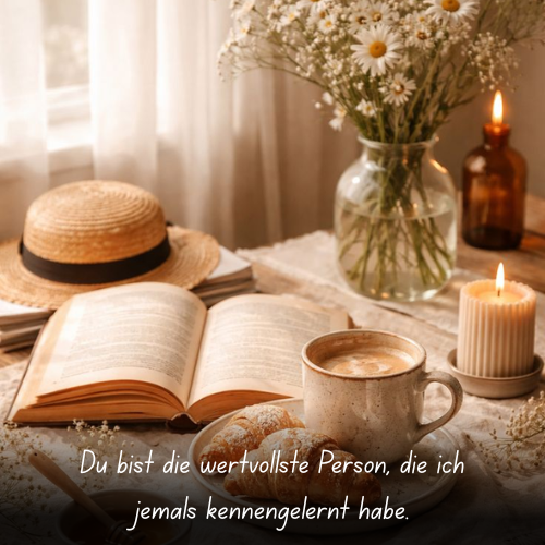 Du bist die wertvollste Person, die ich jemals kennengelernt habe