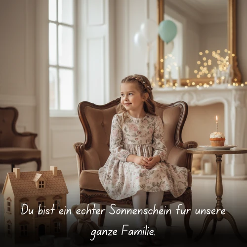 Du bist ein echter Sonnenschein für unsere ganze Familie