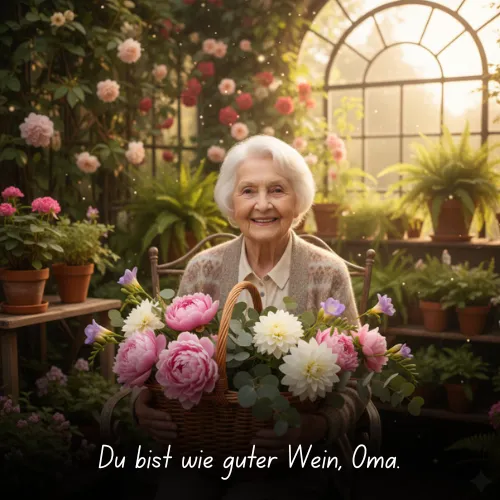 You're like fine wine, Grandma