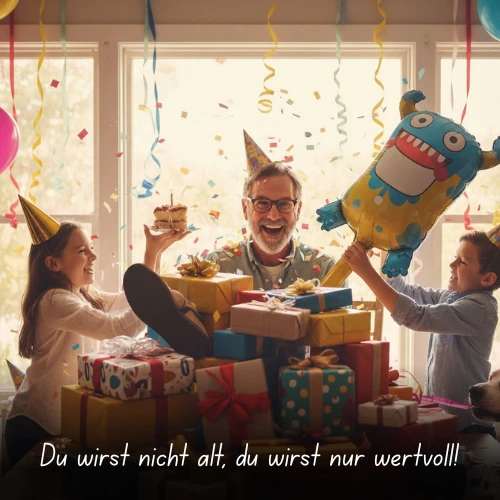 Du wirst nicht alt, du wirst nur wertvoll!