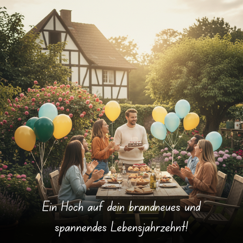 Ein Hoch auf dein brandneues und spannendes Lebensjahrzehnt!