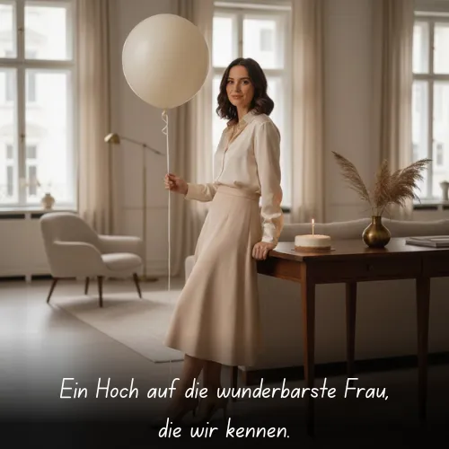 Ein Hoch auf die wunderbarste Frau, die wir kennen