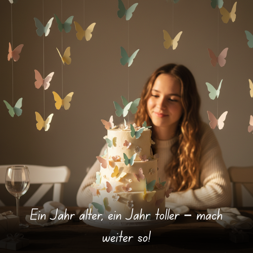 Ein Jahr älter, ein Jahr toller – mach weiter so!