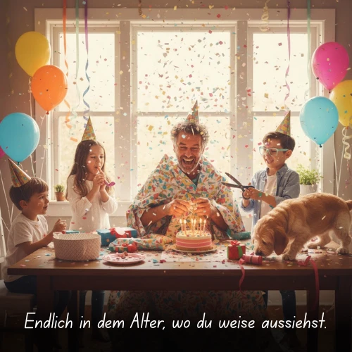 Endlich in dem Alter, wo du weise aussiehst