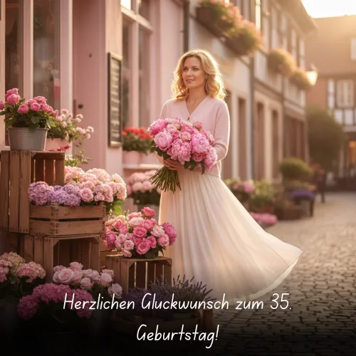 Herzlichen Glückwunsch zum 35. Geburtstag!