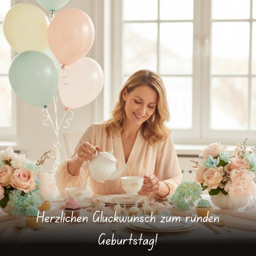 Herzlichen Glückwunsch zum runden Geburtstag!