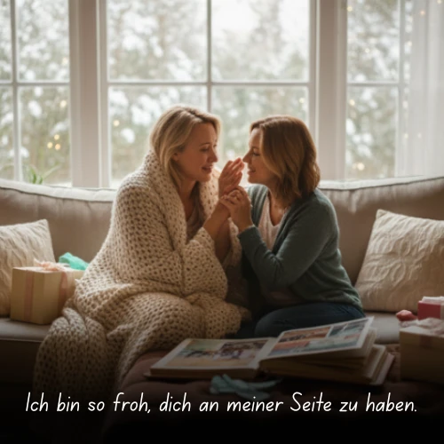 Ich bin so froh, dich an meiner Seite zu haben