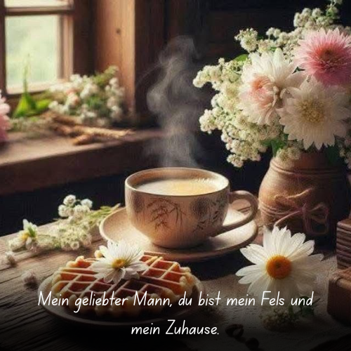 Mein geliebter Mann, du bist mein Fels und mein Zuhause