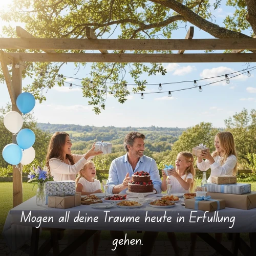 Mögen all deine Träume heute in Erfüllung gehen