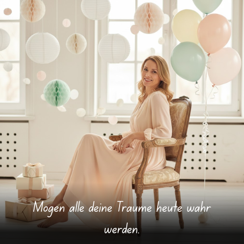 Mögen alle deine Träume heute wahr werden