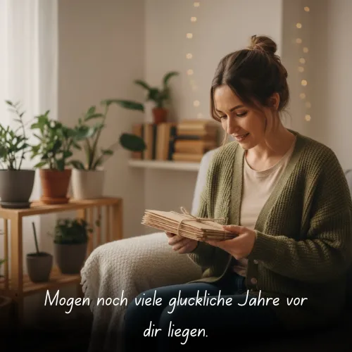 Mögen noch viele glückliche Jahre vor dir liegen